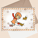 Papiernictvo - Vianočný pajác - vianočná pohľadnica (vintage) - 13974806_