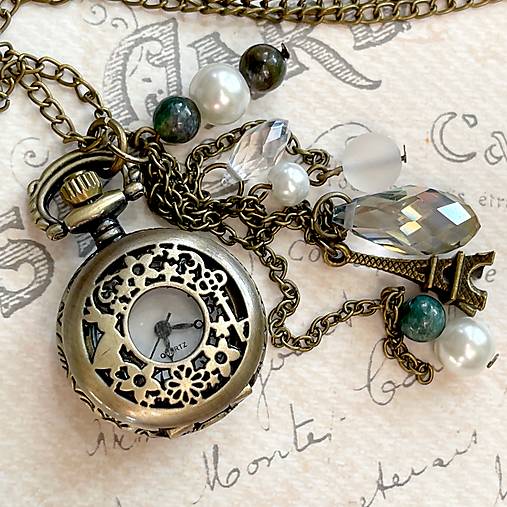 Pocket Watches & Gemstone Necklace / Hodinky na retiazke s minerálmi