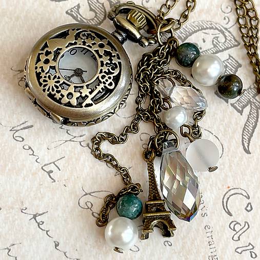 Pocket Watches & Gemstone Necklace / Hodinky na retiazke s minerálmi