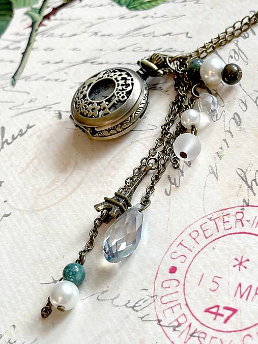 Pocket Watches & Gemstone Necklace / Hodinky na retiazke s minerálmi