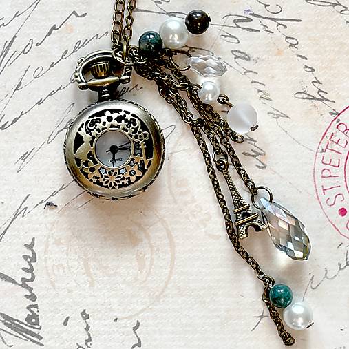 Pocket Watches & Gemstone Necklace / Hodinky na retiazke s minerálmi