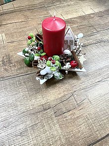 Svietidlá a sviečky - Vianočný svietnik - 13981195_