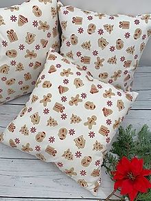 Úžitkový textil - Vianočný vankuš - obliečka - 13980898_