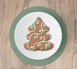 Grafika - Vianočný grafický perník s polevou (vianočný stromček (ornamenty)) - 13983019_