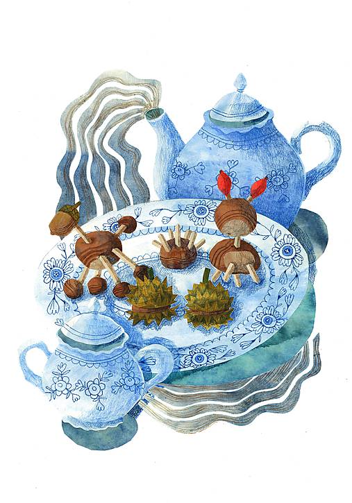 Grafika - Jesenné zátišie - 13983776_