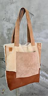 Veľké tašky - OVEČKA kožená veľká taška - 13984177_