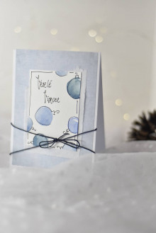 Papiernictvo - Modré Vianočné gule - 13987008_