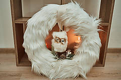 Dekorácie - Vianočný veniec "Biele Vianoce" - 13986140_