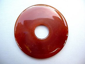 Minerály - Donut kulatý XL - achát 53 mm, č.5f - 13986088_