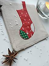 Úžitkový textil - Vianočné podložky pod nápoje I. - 13990126_