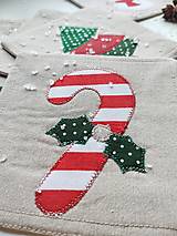 Úžitkový textil - Vianočné podložky pod nápoje I. - 13990128_