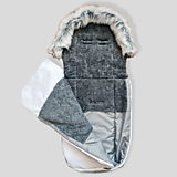 Detský textil - Zimný fusak JELEŇ s kvetmi - 14001158_