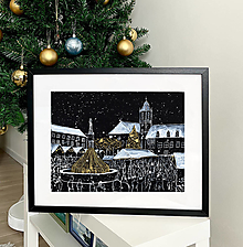 Obrazy - Vianočný Trh v Bratislave obraz výtlačok (print) - 14002945_