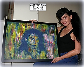Obrazy - Maľba na zákazku "Michael Jackson" - 14000596_