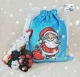 Úžitkový textil - SKLADOM - Mikulášské/Vianočné vrecká Santa, Snehuliak + MENO dieťaťa - 14001354_