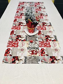 Úžitkový textil - Vianočná štóla “Čarovné Vianoce” 140x50cm - 13999342_