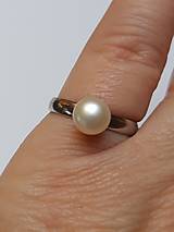 Prstene - prstienok s riečnou perličkou - 14006332_