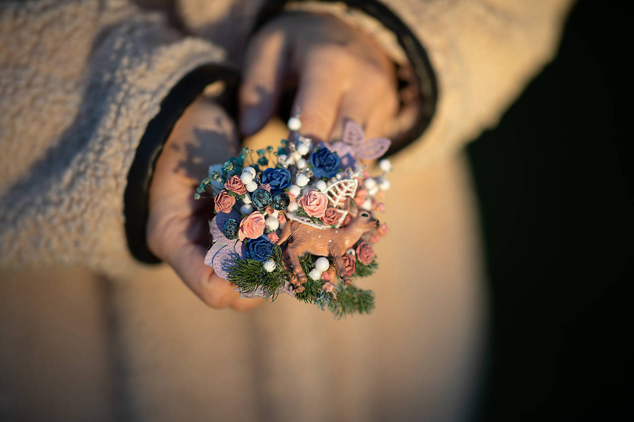  Brošňa so srnčekom "plachá srnka" 