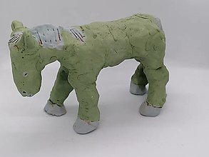 Dobrý obchod - KONE keramické veľké (Kôň zelený; 14 x 20 cm) - 14003221_