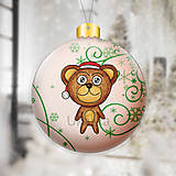 Dekorácie - Zvieracia vianočná guľa - ornamenty - 14006977_