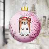 Dekorácie - Zvieracia vianočná guľa - ornamenty - 14006980_