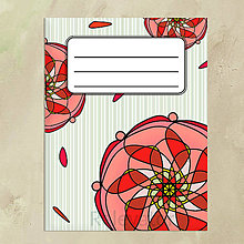 Papiernictvo - Kvetový zápisník (čarovná ruža) - 14006956_