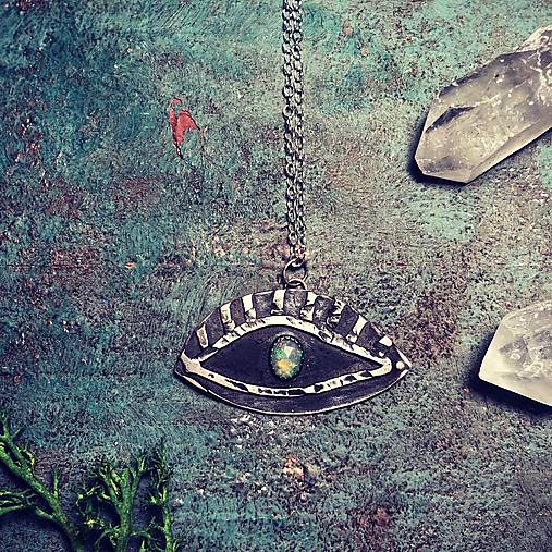 Strieborný náhrdelník - Oko do duše