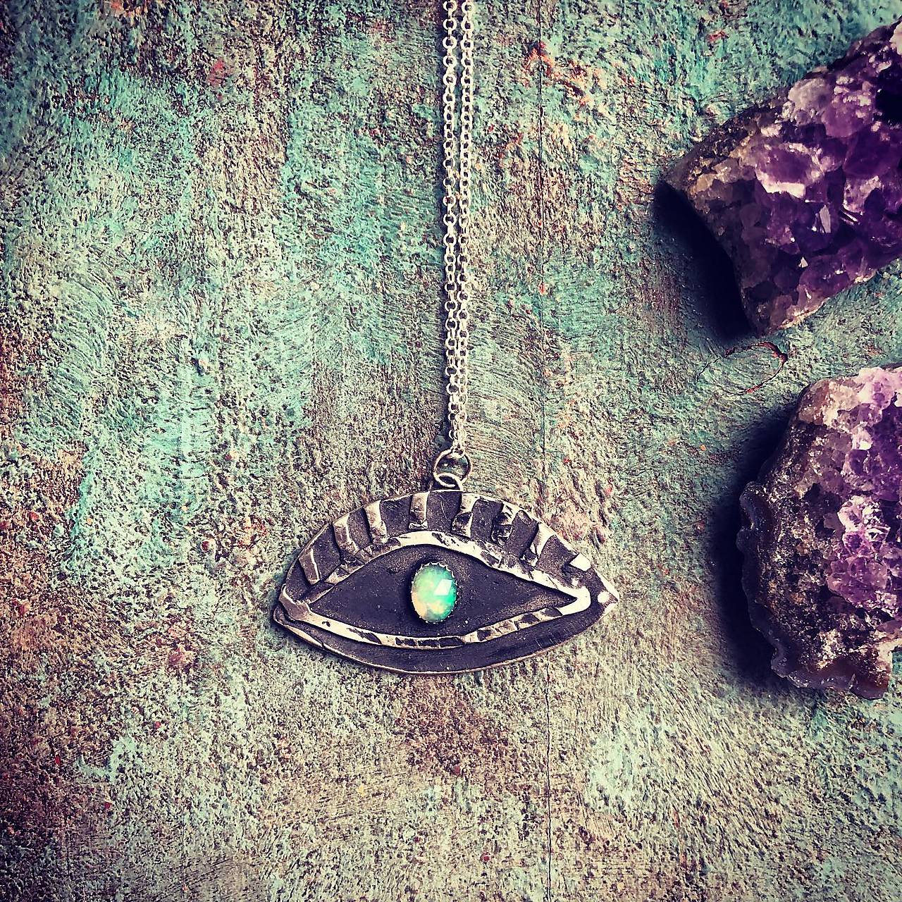 Strieborný náhrdelník - Oko do duše