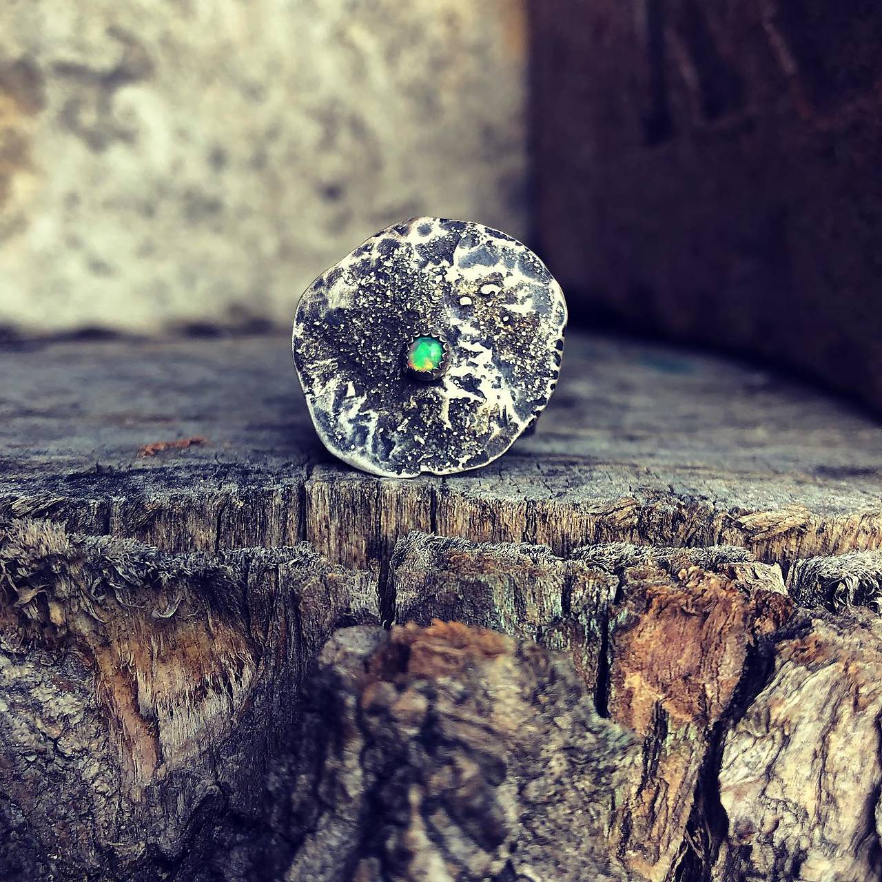 Strieborný prsteň - Strom