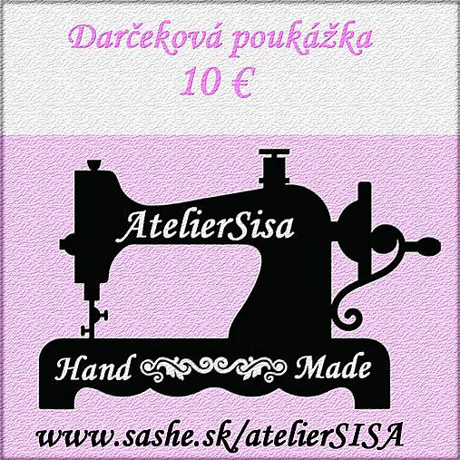Darčekové poukážky - Darčeková poukážka  (10€) - 14007925_
