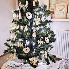 Dekorácie - Sada makramé vianočných ozdôb na stromček - 14008655_