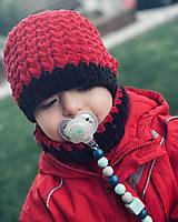 Detské čiapky - Zimná čiapka a nákrčník - Viki - 14008834_