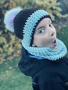 Detské čiapky - Zimná čiapka a nákrčník - Ferdo - 14008861_