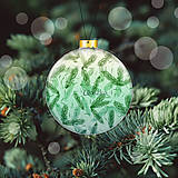 Dekorácie - Vianočná guľa všehochuť (vianočné ihličie) - 14011567_