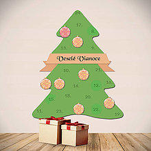 Dekorácie - Netradičný adventný kalendár - ozdob si vianočný stromček (hviezdičky) - 14011130_