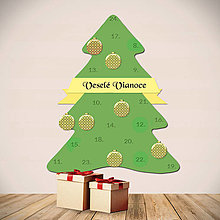 Dekorácie - Netradičný adventný kalendár - ozdob si vianočný stromček (vzor kus luxus) - 14011148_