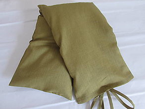 Úžitkový textil - Pohánkový vankúšik na šiju a kríže kiwi - 14013765_