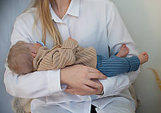 Detské oblečenie - Baby kamaše, veľ. 56-140, OEKO-TEX®, denim - 14013434_
