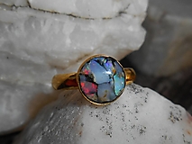 Prstene - fire in opals-ring-gold (opals in gold 1) - 14015032_