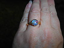 Prstene - fire in opals-ring-gold (opals in gold 1) - 14015043_