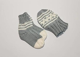 Detské topánky - sada: rukavičky a ponožky pre bábätko 0-6 mesiace - 14014886_