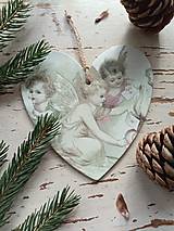 Dekorácie - Vianočná dekorácia anjel - 14016678_
