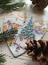 Dekorácie - Vianočná dekorácia dedina (Vianočná dekorácia dedina) - 14016690_