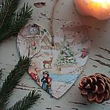 Dekorácie - Vianočná dekorácia dedina (Vianočná dekorácia krajinka) - 14016712_