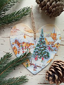 Dekorácie - Vianočná dekorácia dedina (Vianočná dekorácia dedina) - 14016691_