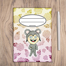 Papiernictvo - Roztomilý minizápisník pre deti (myška) - 14016542_