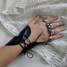 Rukavice - Rockovo-gotické krátke rukavičky - 14021629_