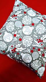 Úžitkový textil - Obliečka na vankúšik - Vianoce - 14018151_
