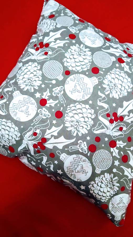 Úžitkový textil - Obliečka na vankúšik - Vianoce - 14018151_