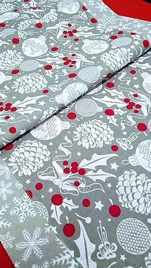 Úžitkový textil - Stredový obrus - Vianoce - 14018189_
